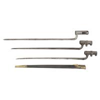 Lot of Three Civil War Import Socket Bayonets Including: British P1853 and Austrian M1838