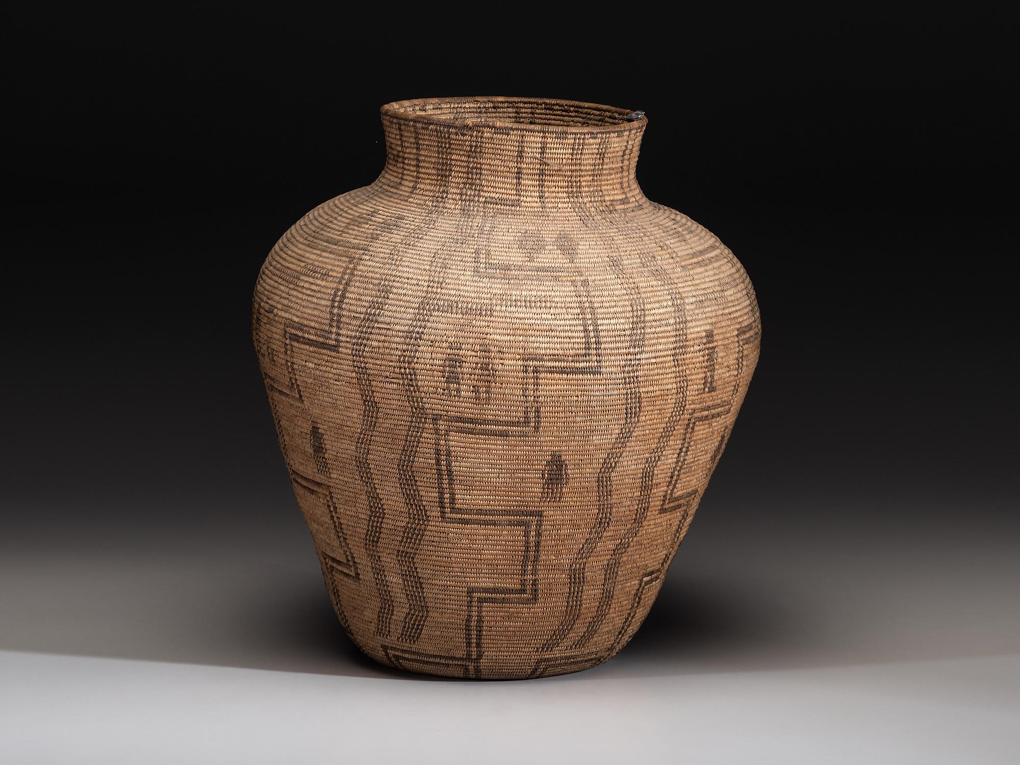 Apache Figural Basketry Olla