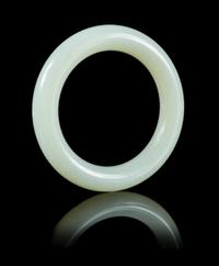 A Jade Bangle Diameter 2 1/4 inches.