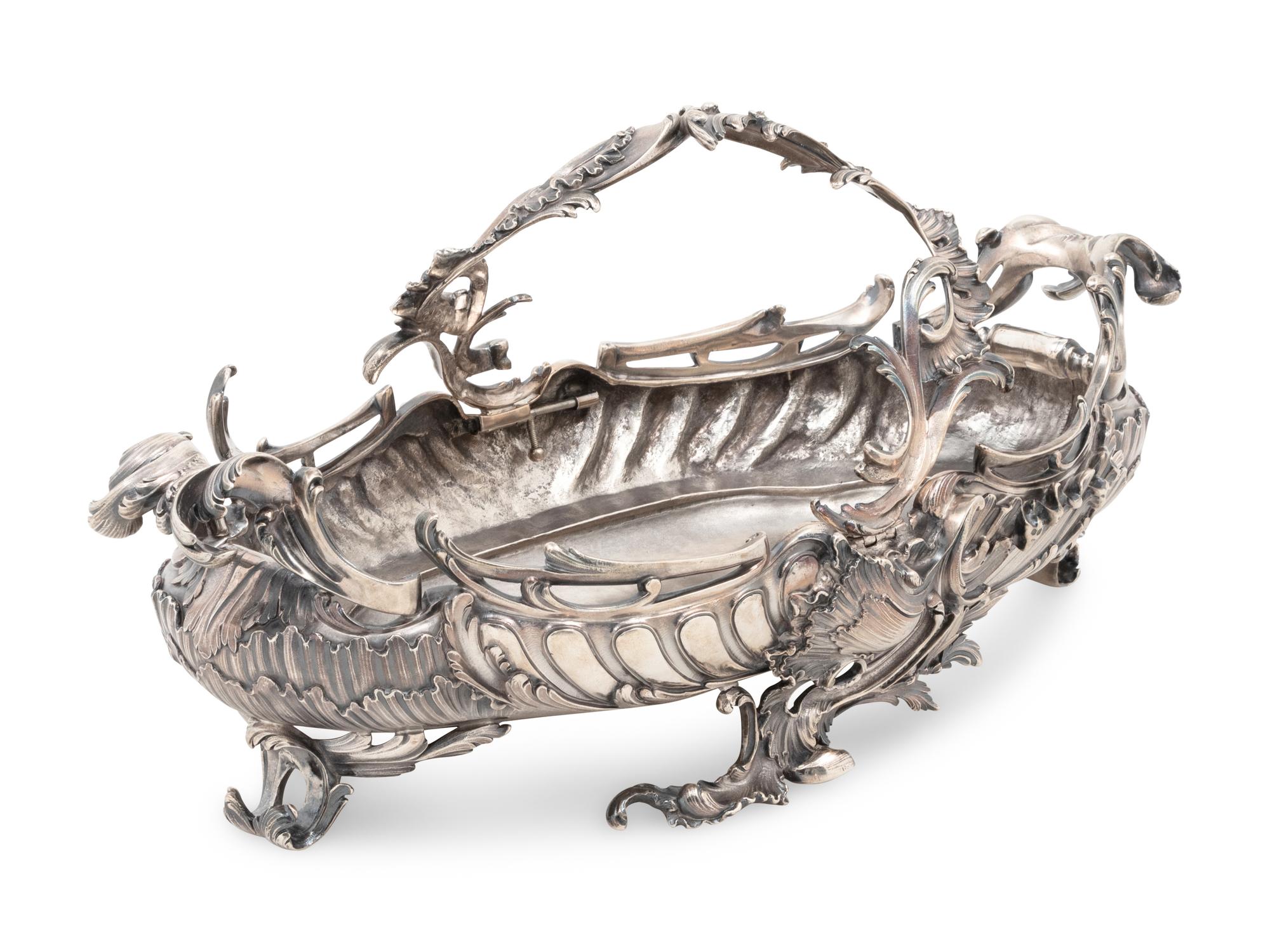 A French Silver Centerpiece Basket