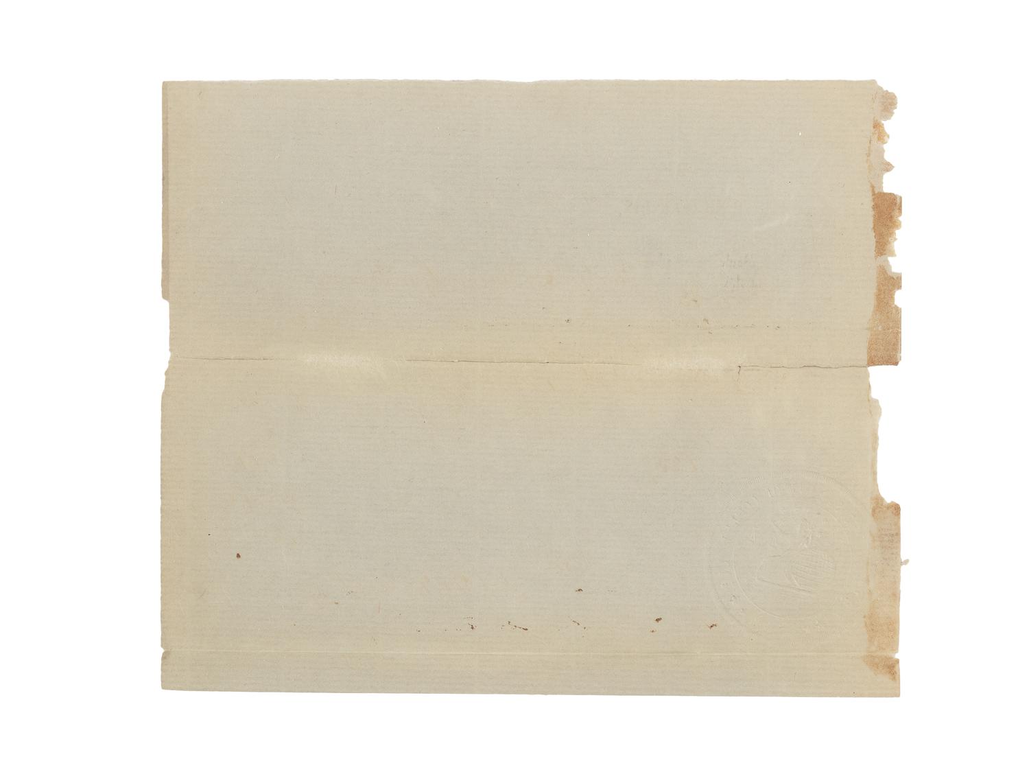 LINCOLN, Abraham (1809-1865). A small archive of 9 manuscript and partially printed documents relating to the Bullock Land Transaction, Springfield, Illinois, 1855-1859, comprising: