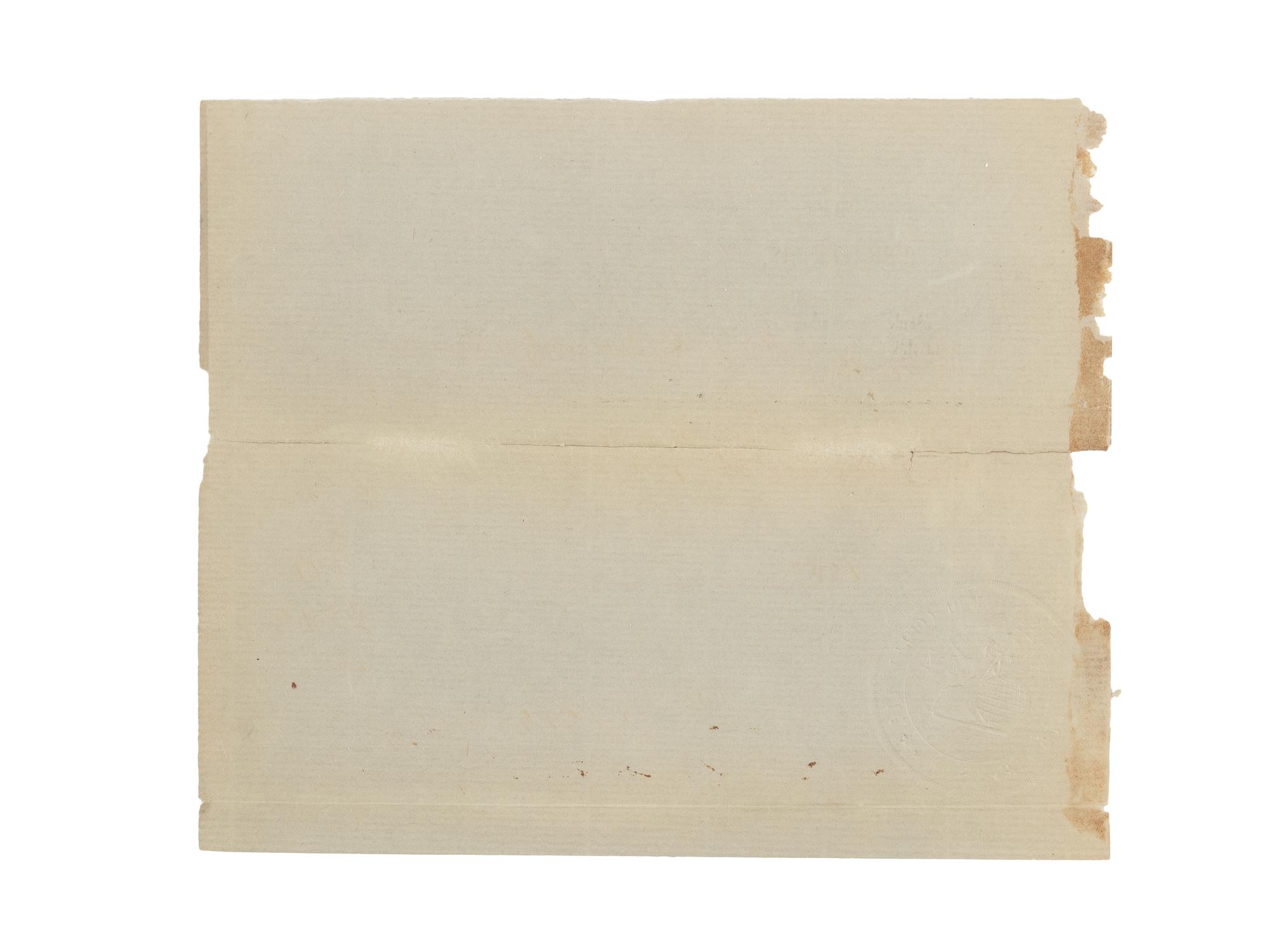 LINCOLN, Abraham (1809-1865). A small archive of 9 manuscript and partially printed documents relating to the Bullock Land Transaction, Springfield, Illinois, 1855-1859, comprising: