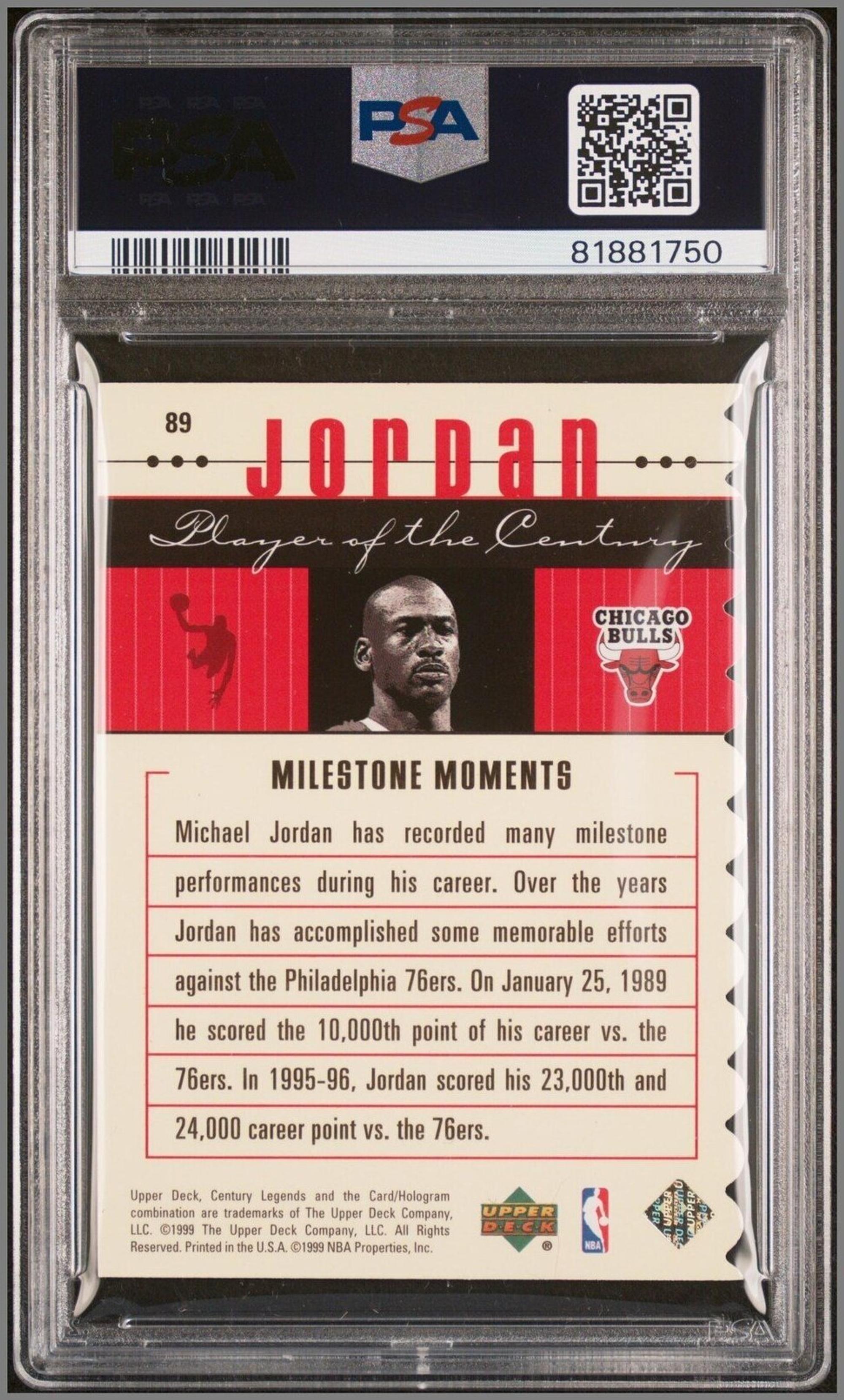 A Group of Three PSA Graded Basketball Cards Featuring Michael Jordan Tim Duncan,