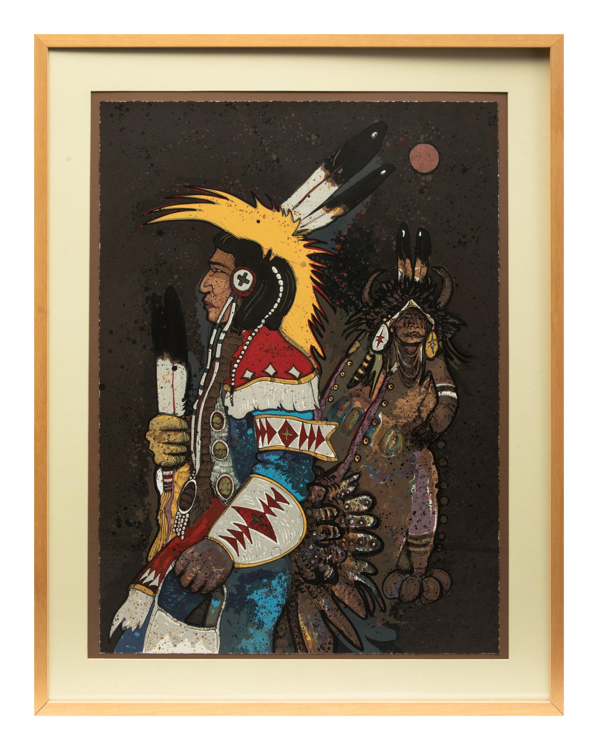 Crow Dancers at Midnight, edition 81/150