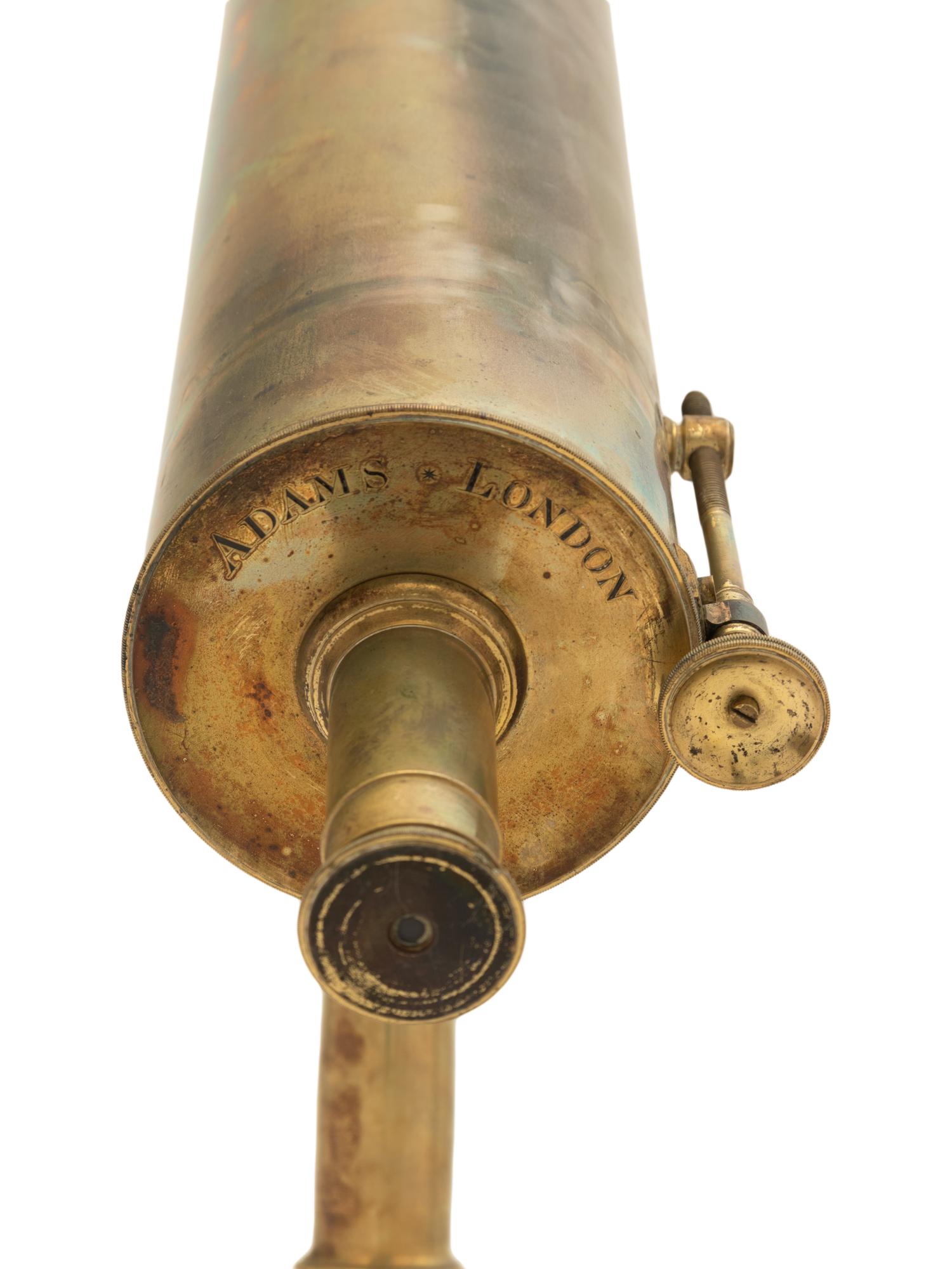 An English Brass 4-Inch Reflecting Table Telescope