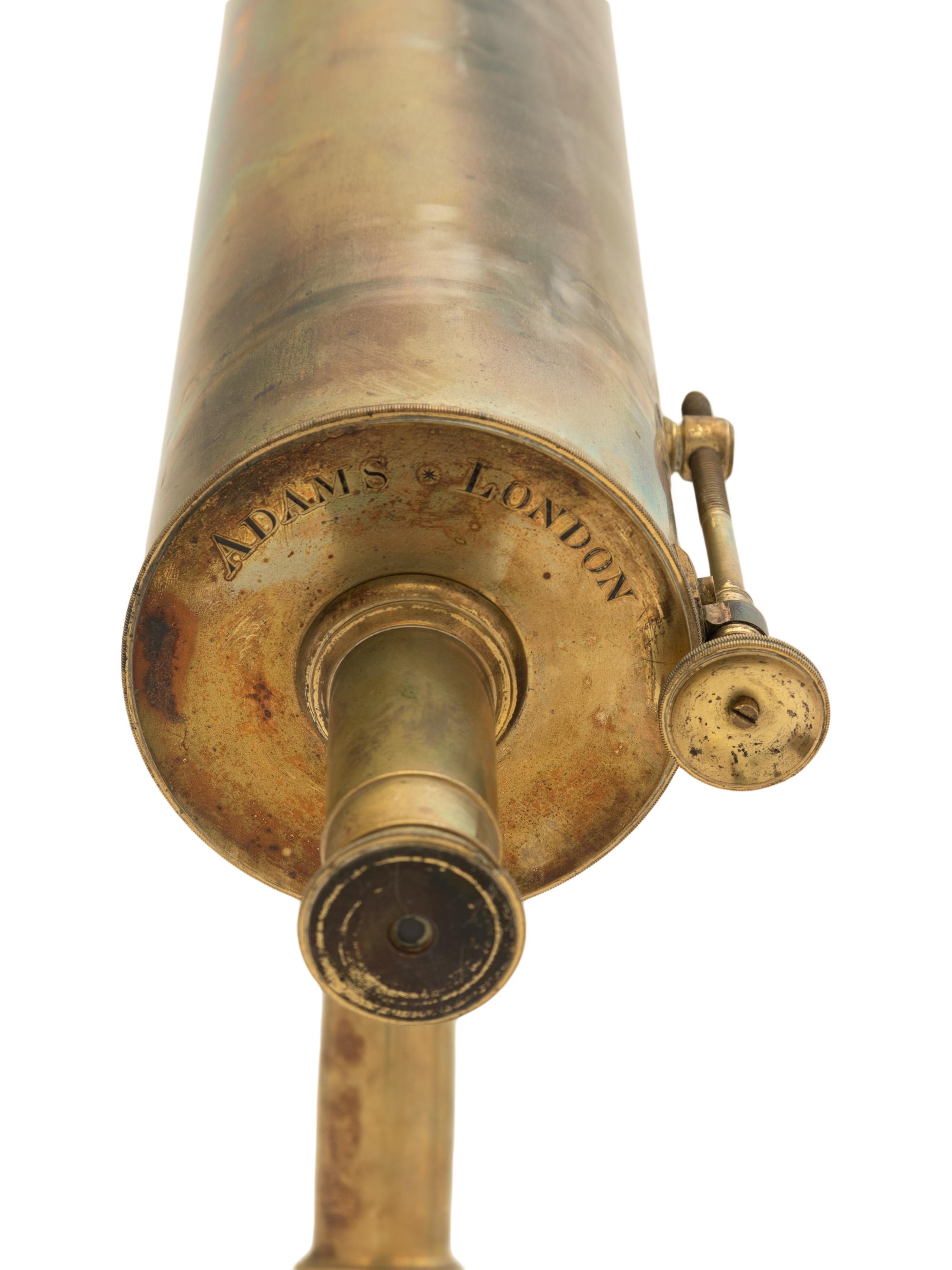 An English Brass 4-Inch Reflecting Table Telescope