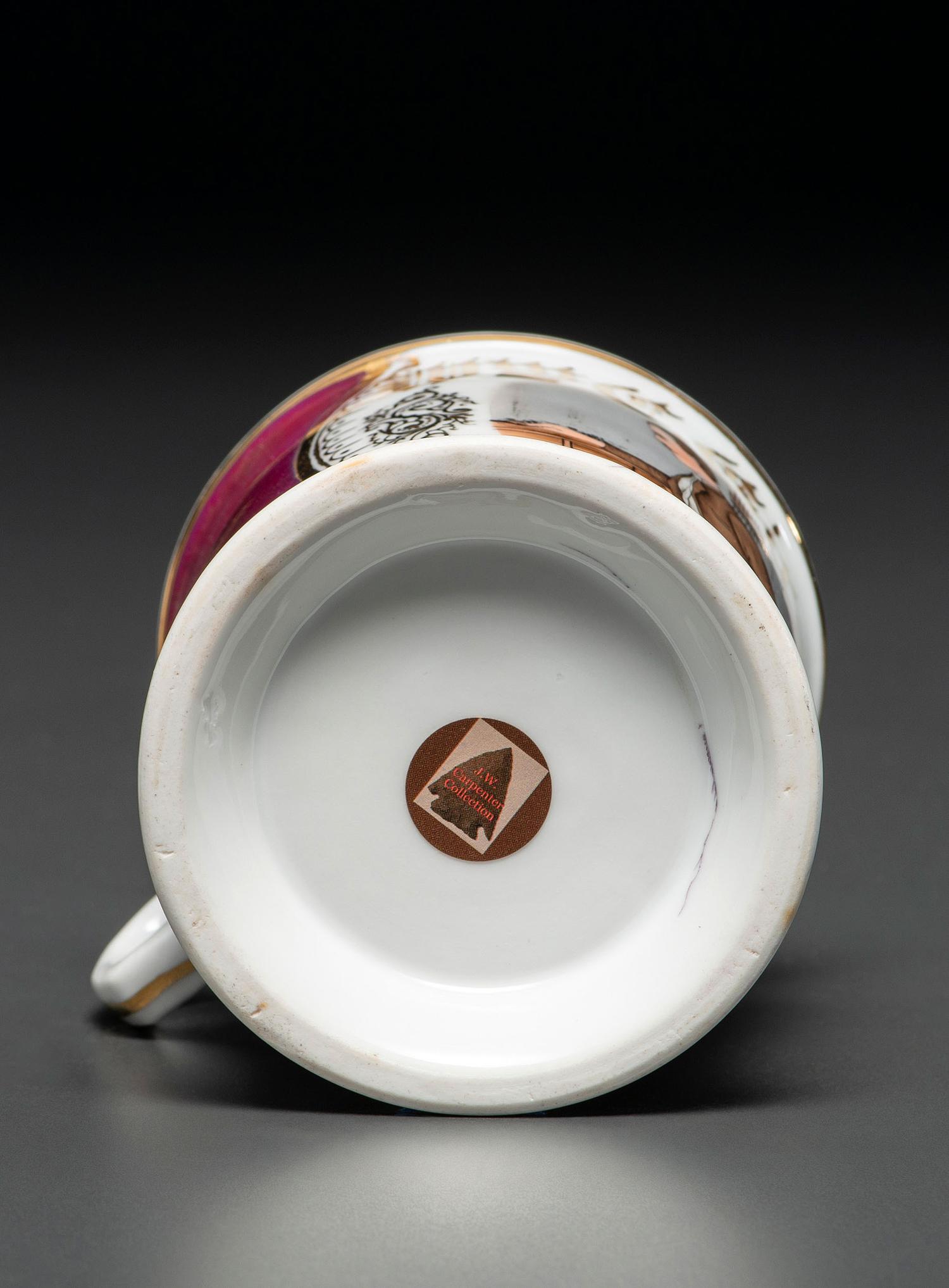 A Telegraph Operator's Porcelain Occupational Shaving Mug
