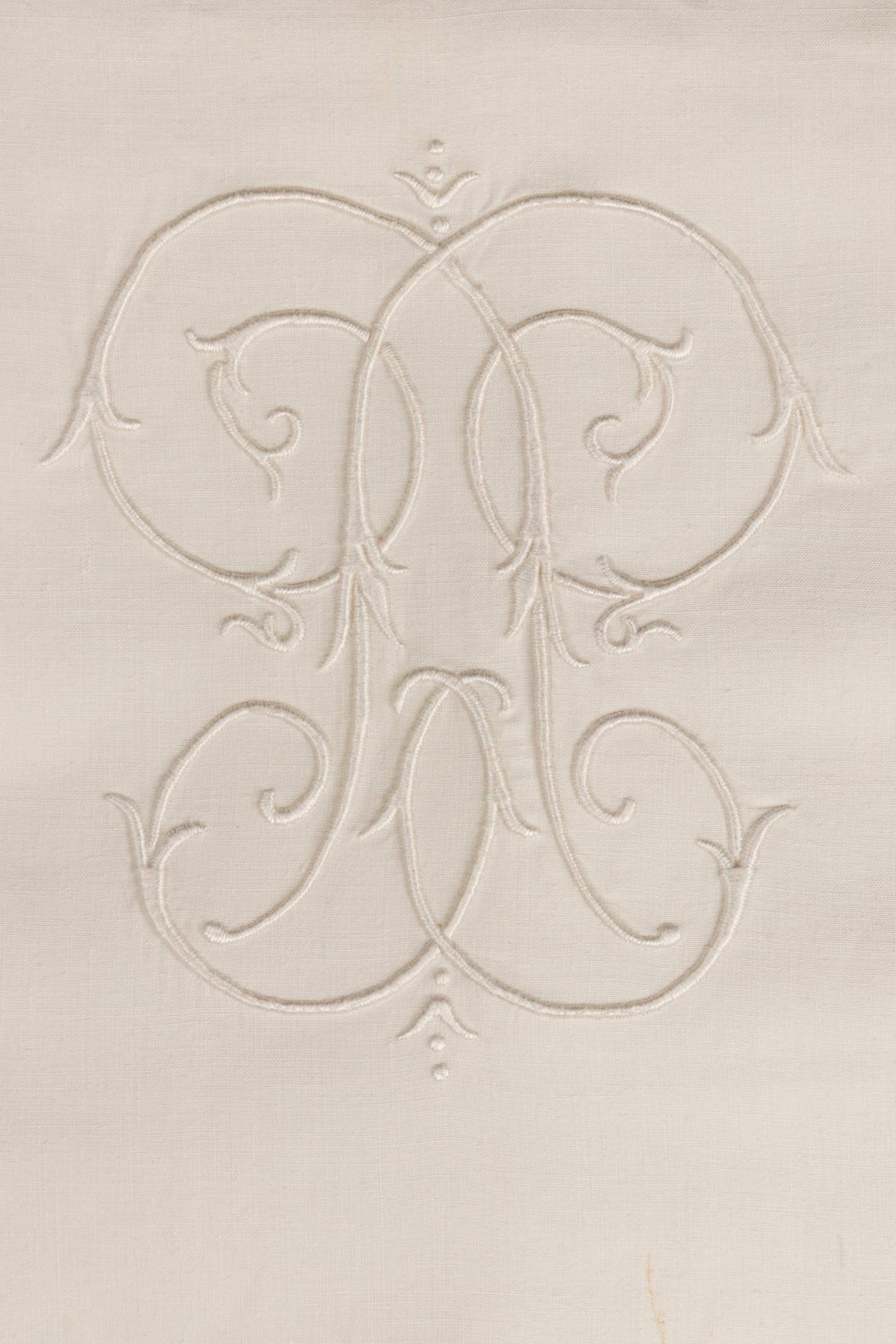 Two Sets of Palmer Family Sheets Embroidered with the Initials "P.P.", Early 20th Century