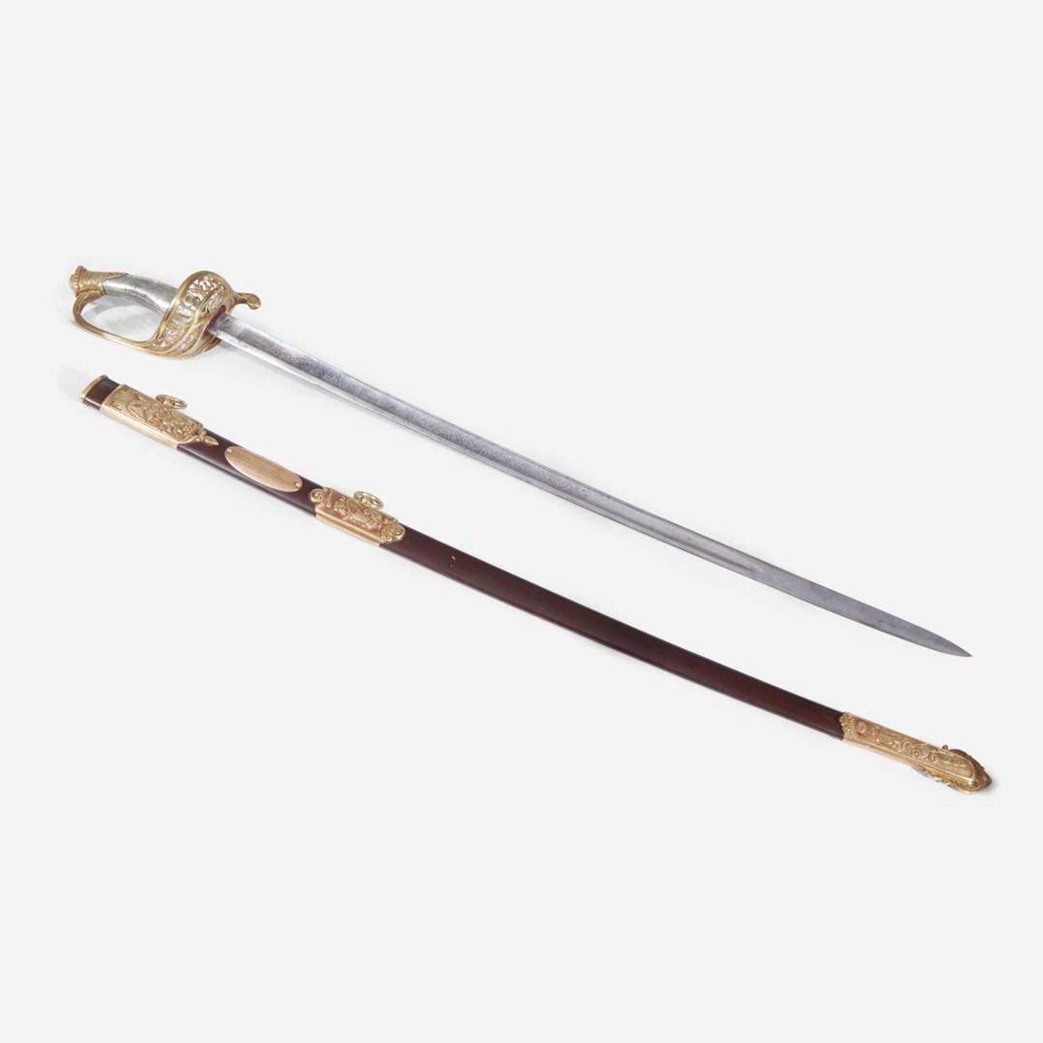 A presentation Sword to Captain Franklin Zentmyer (1836-1862), 5th Regiment Pennsylvania Reserve Corp Horstmann & Sons, Philadelphia, PA, circa 1862