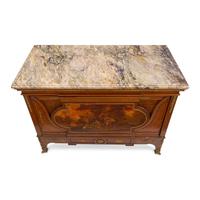 A French Gilt Metal Mounted and Vernis Martin Decorated Side Cabinet