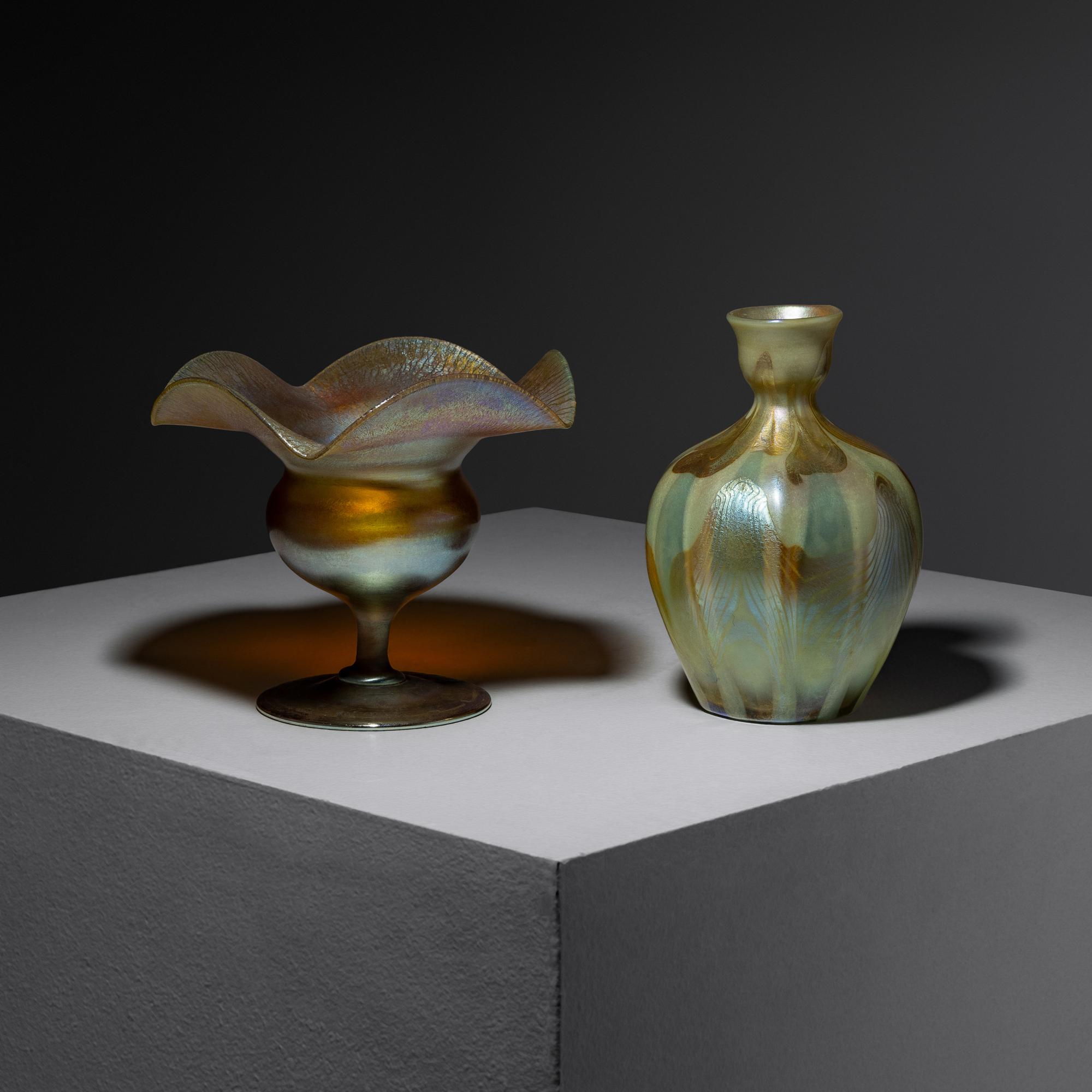 Two Favrile vases