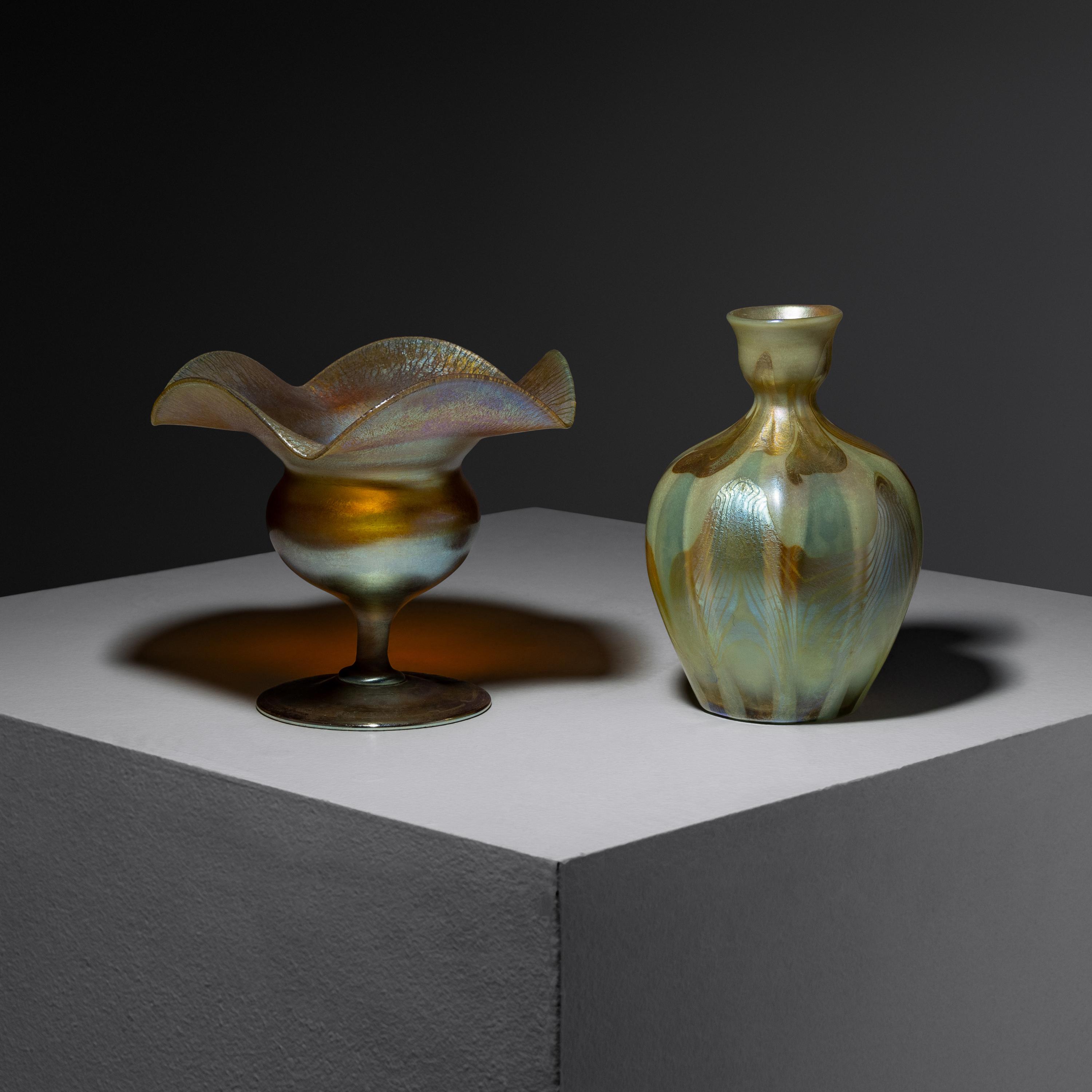 Two Favrile vases