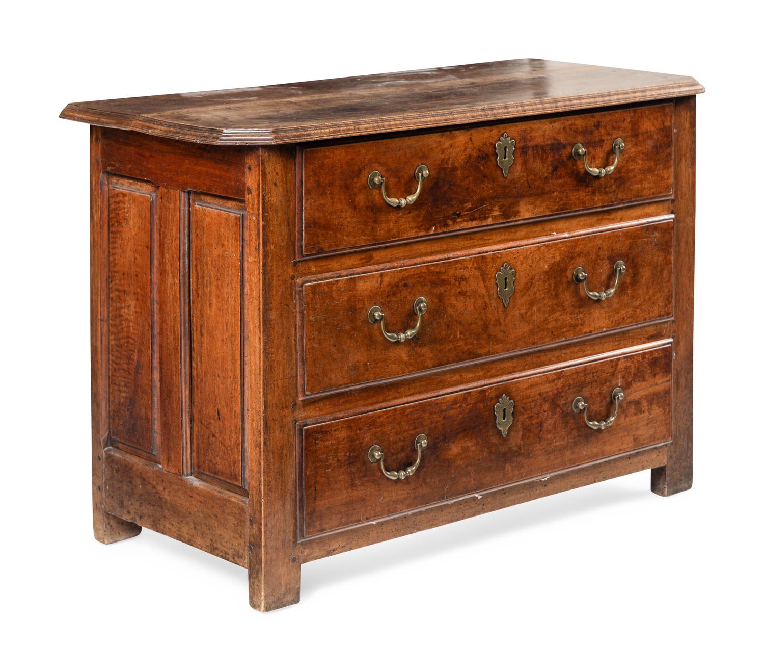 A French Provincial Walnut Chest of Drawers