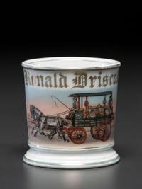 An Express Deliveryman's Porcelain Occupational Shaving Mug