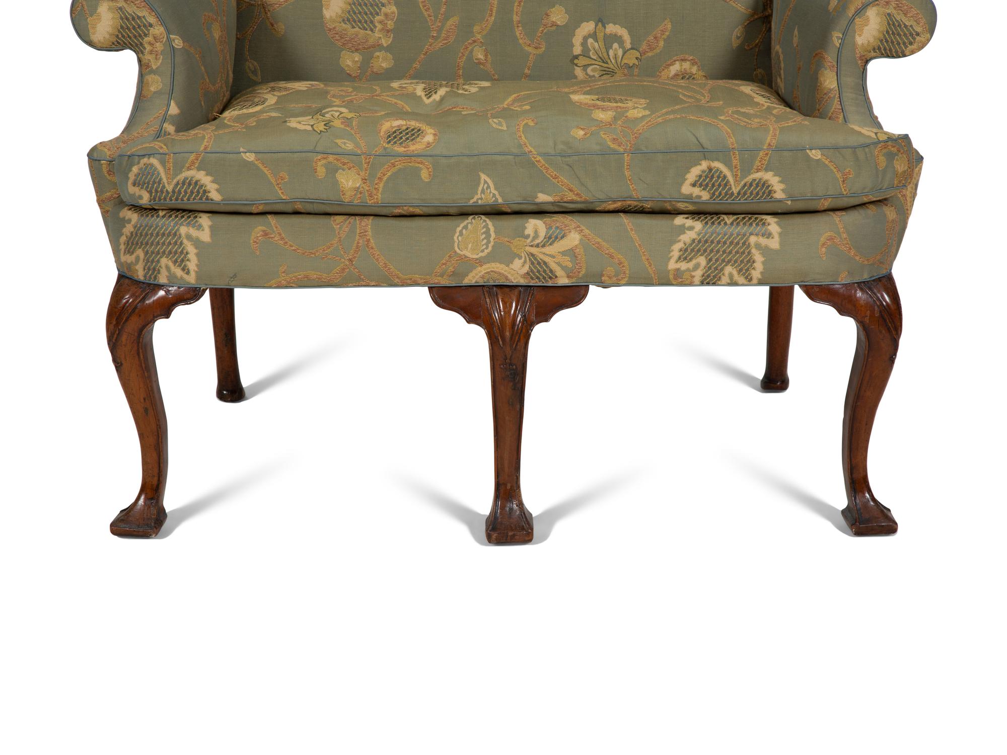 A George II Walnut Diminutive Settee