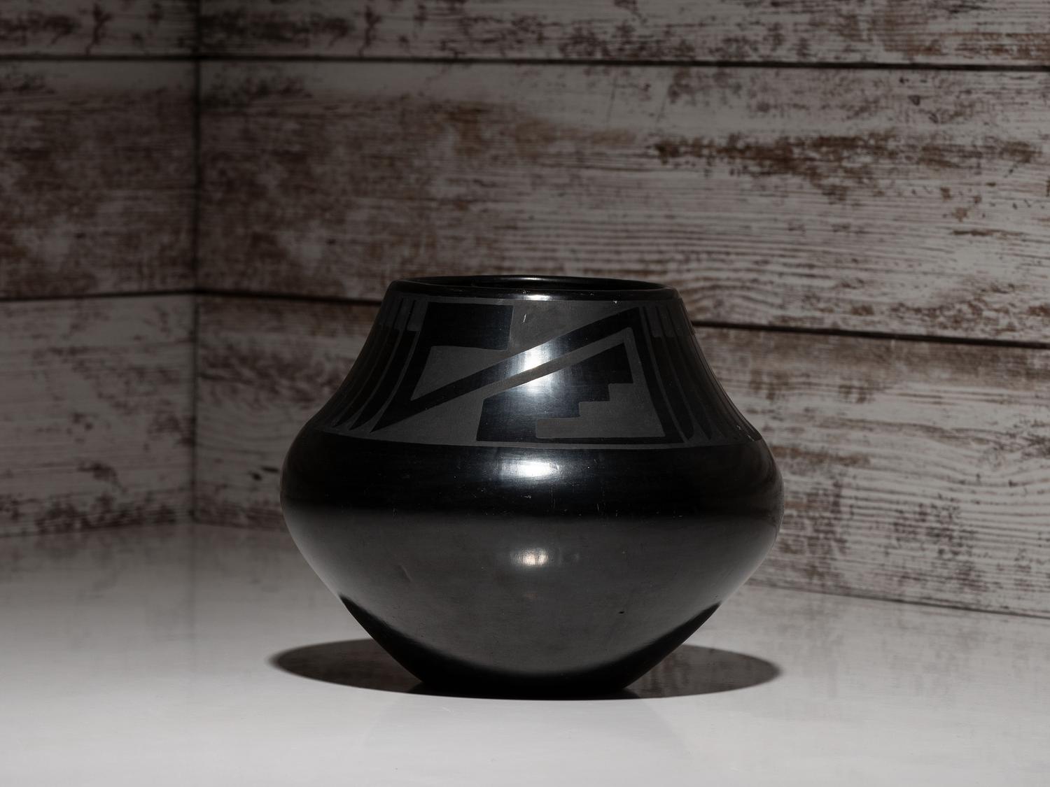Blackware Pottery Jar, 1925-1943