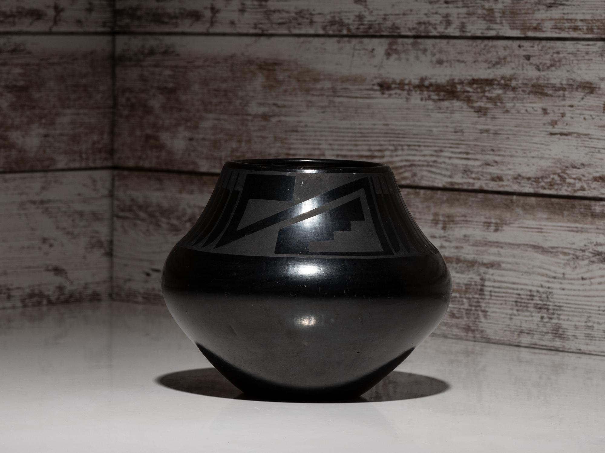 Blackware Pottery Jar, 1925-1943
