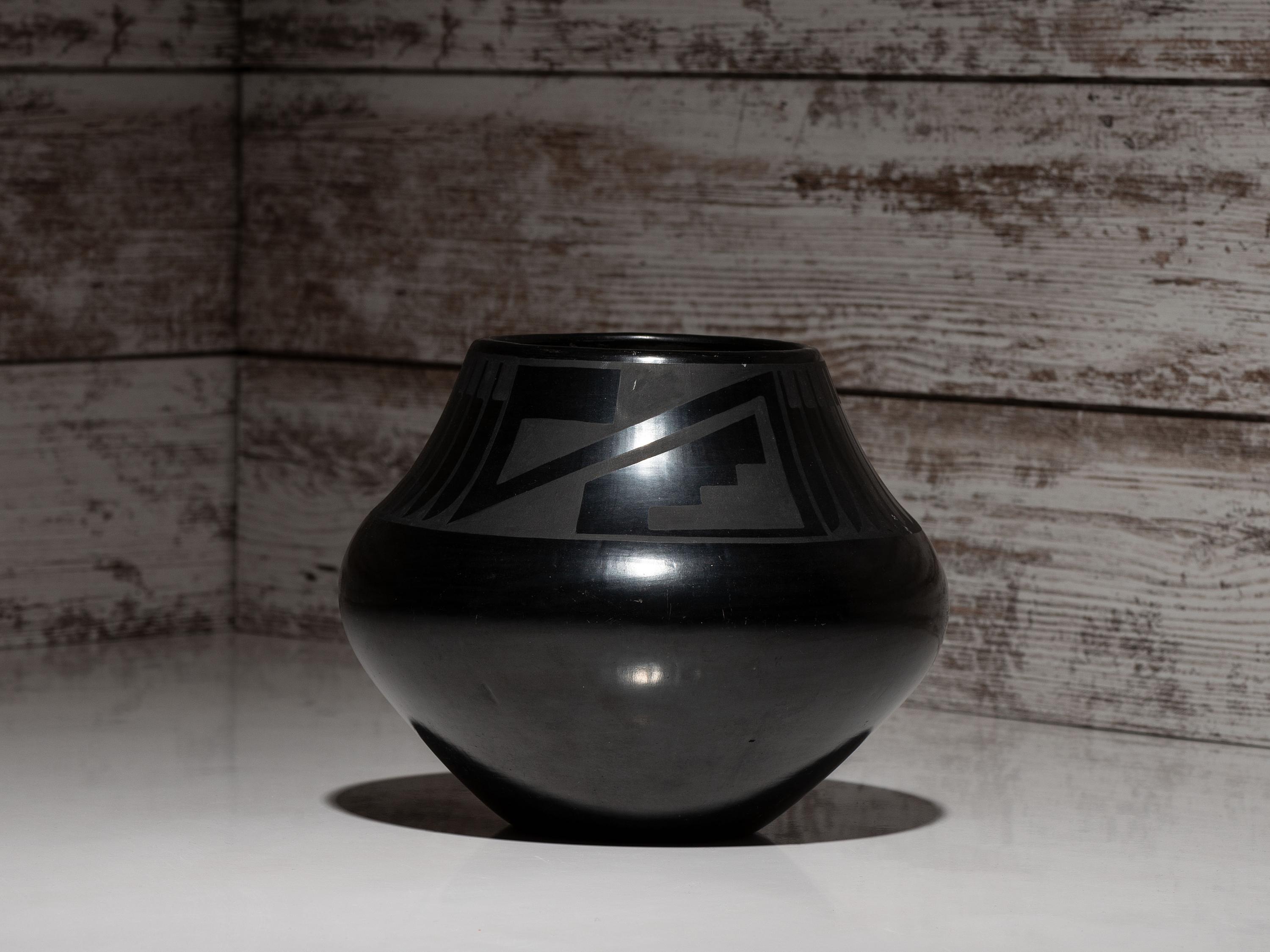 Blackware Pottery Jar, 1925-1943
