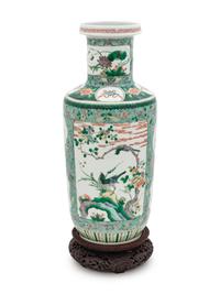 A Famille Verte Porcelain Vase