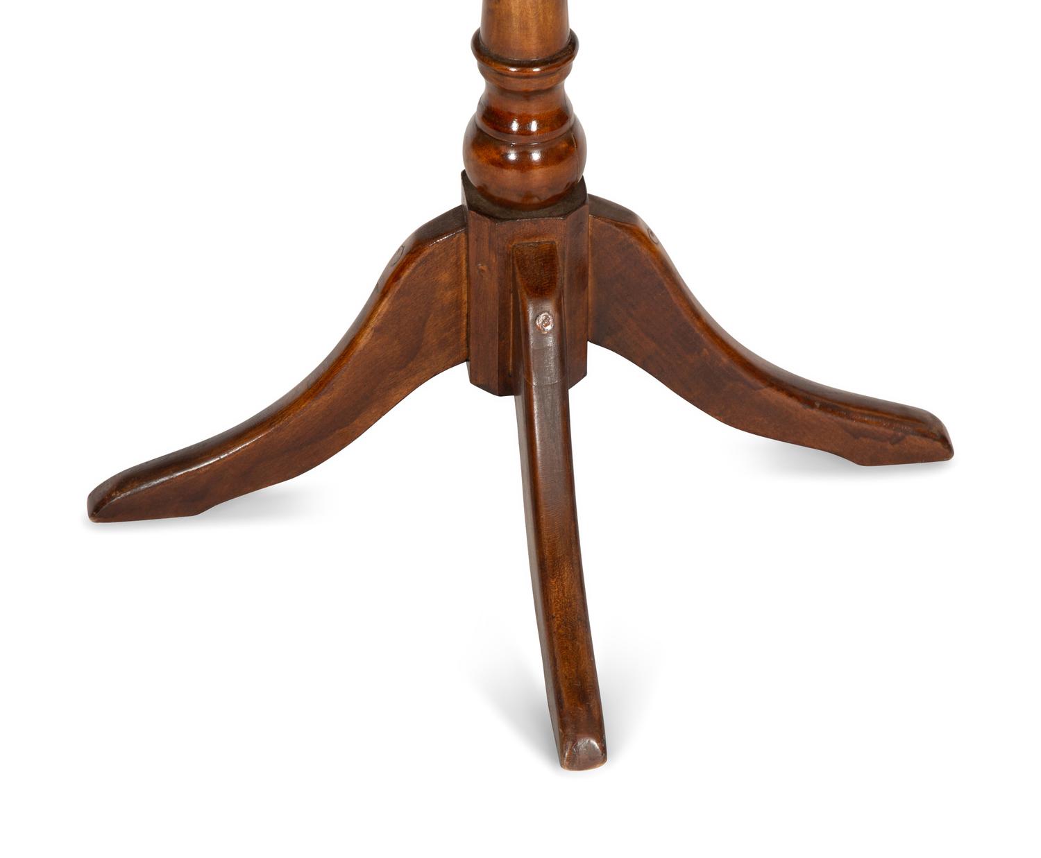 A Malachite-Veneered and Mahogany Circular Occasional Table