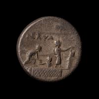[ANCIENTS] ROMAN REPUBLIC. P. Licinius Nerva (c. 113-112 BC). Ar Denarius, (3.8g, 16mm); the reverse featuring three citizens voting in the Comitum .