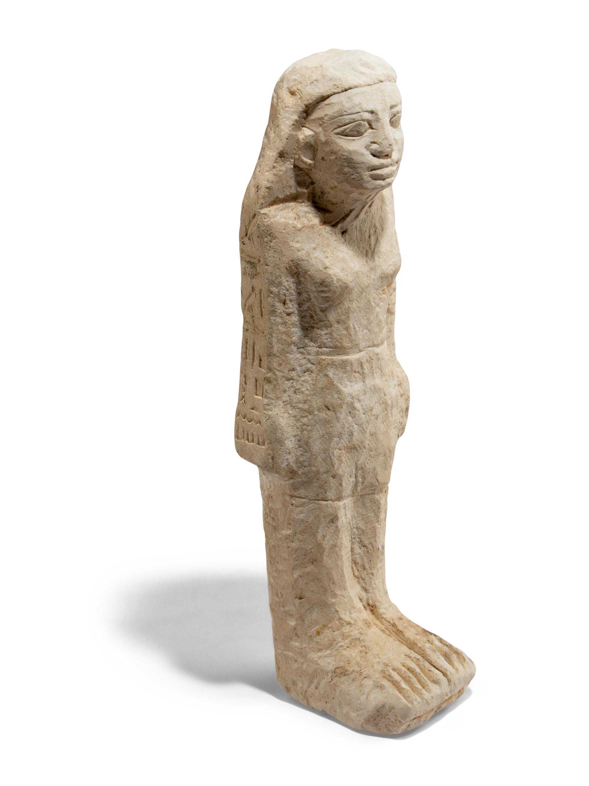 An Egyptian-Style Limestone Ushabti
