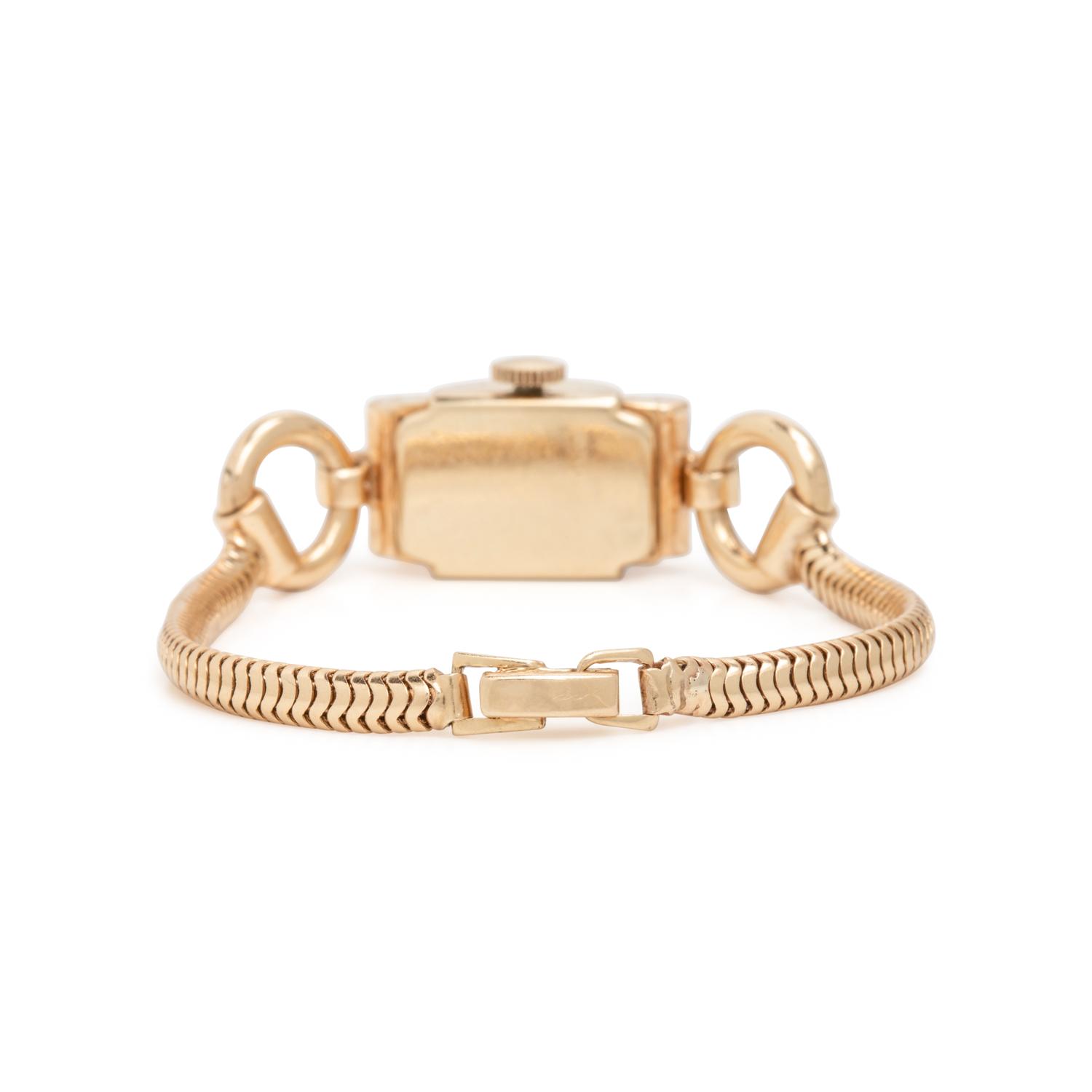 Tiffany & Co, Retro, Yellow Gold, Sapphire, and Diamond Watch