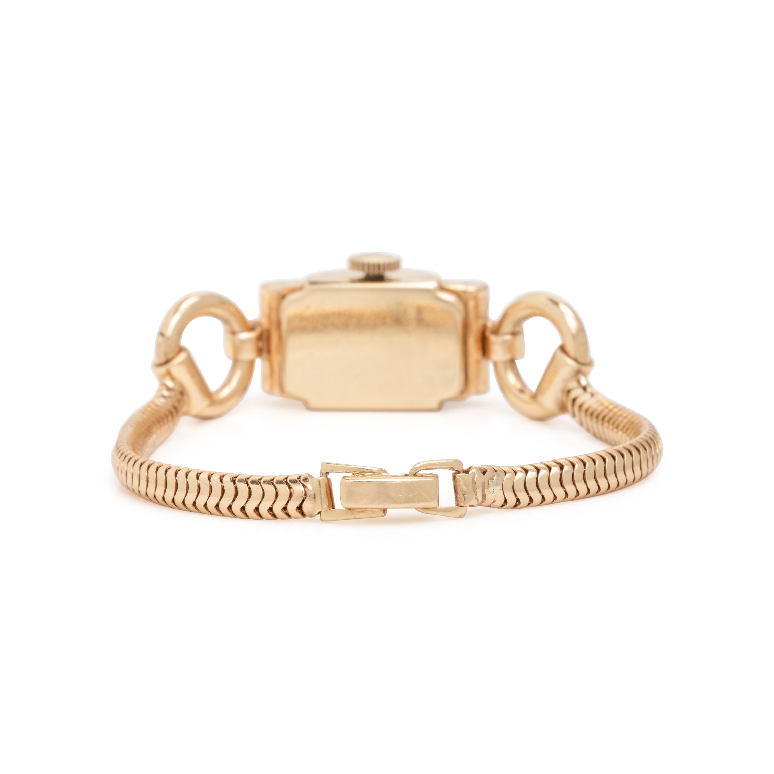 Tiffany & Co, Retro, Yellow Gold, Sapphire, and Diamond Watch