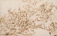 Crowd Scene with Angels