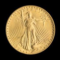 A United States 1915 St. Gaudens $20 Gold Coin