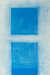 Line on the Rectangle and Cobalt Predominates (two prints from A Poem for Alexander ), 1972