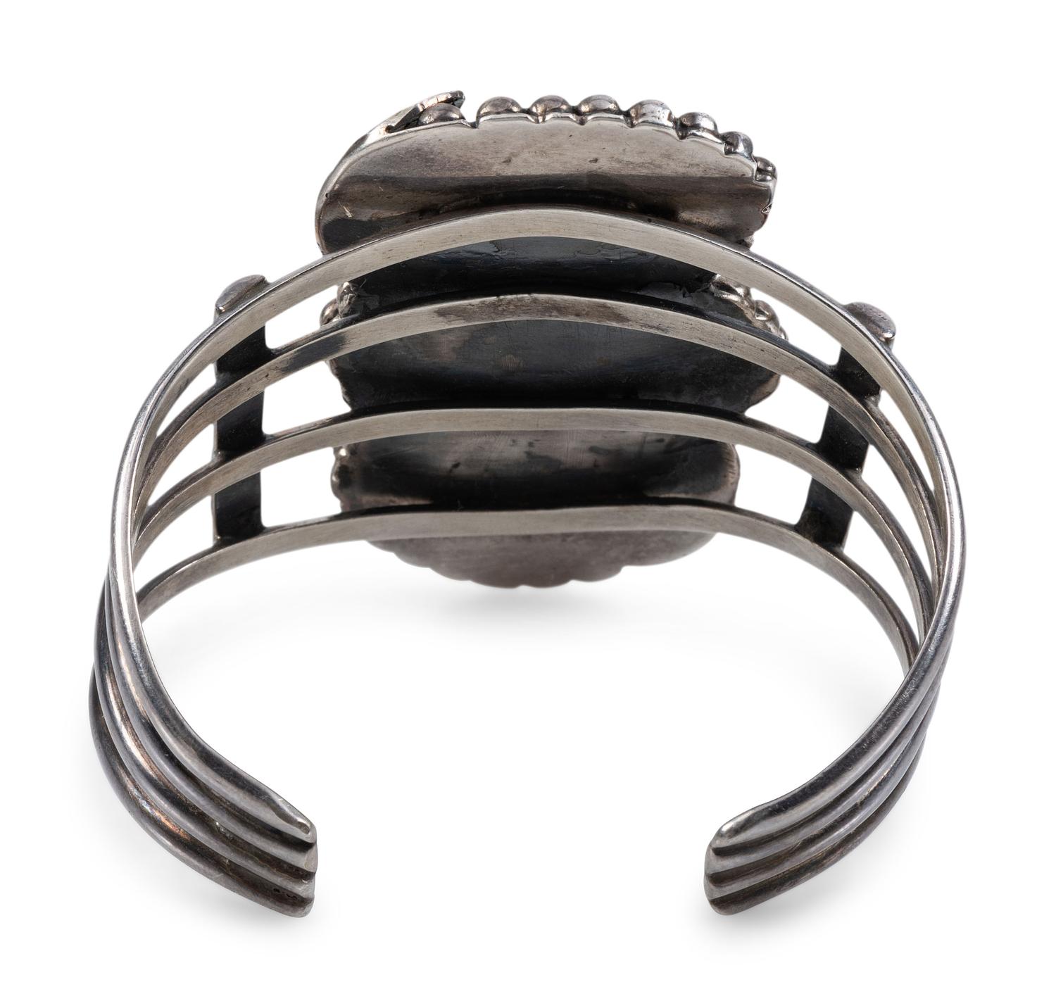 Navajo Silver and Turquoise Cuff Bracelet