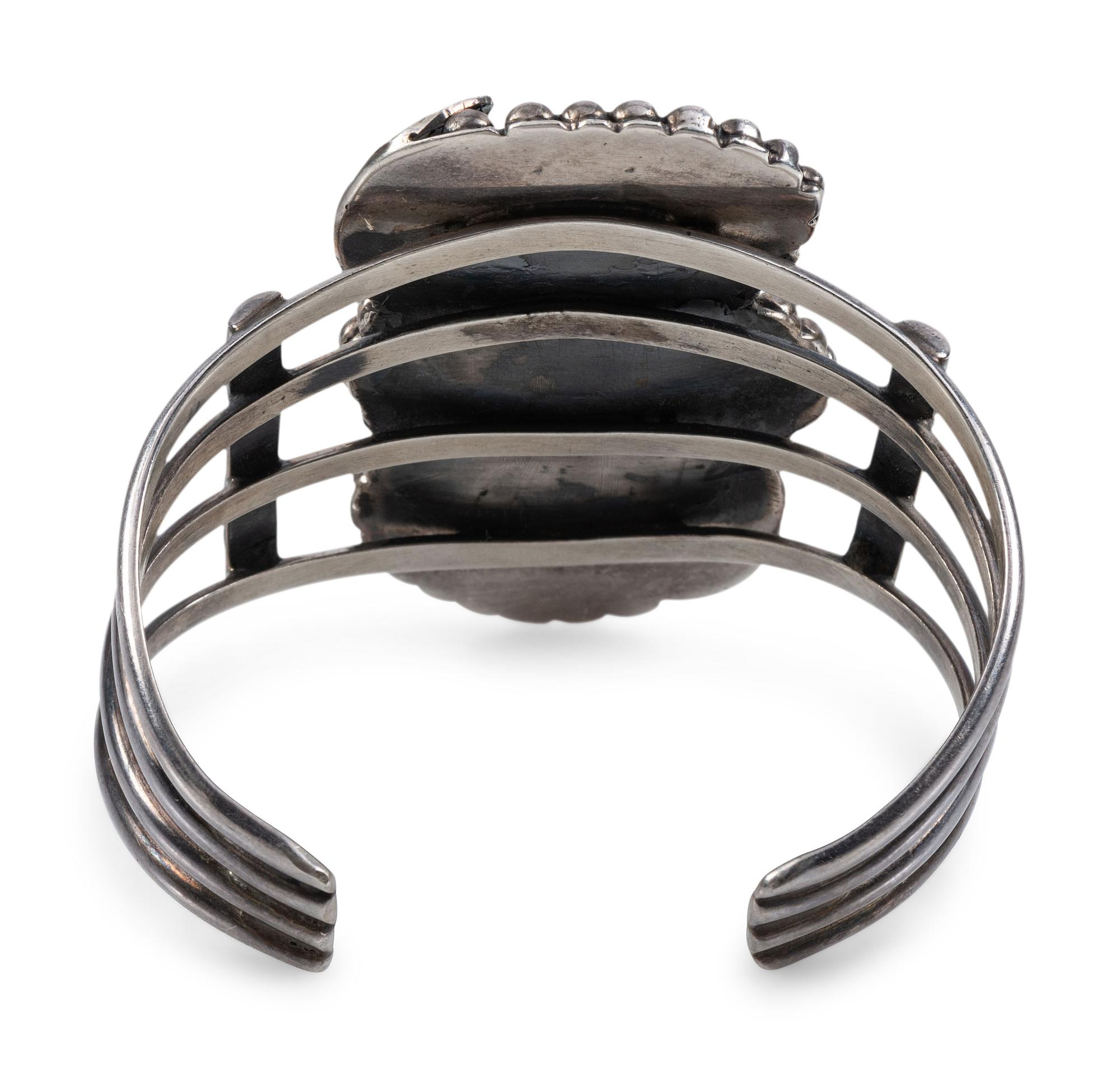 Navajo Silver and Turquoise Cuff Bracelet