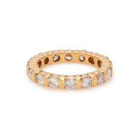 YELLOW GOLD AND DIAMOND ETERNITY BAND