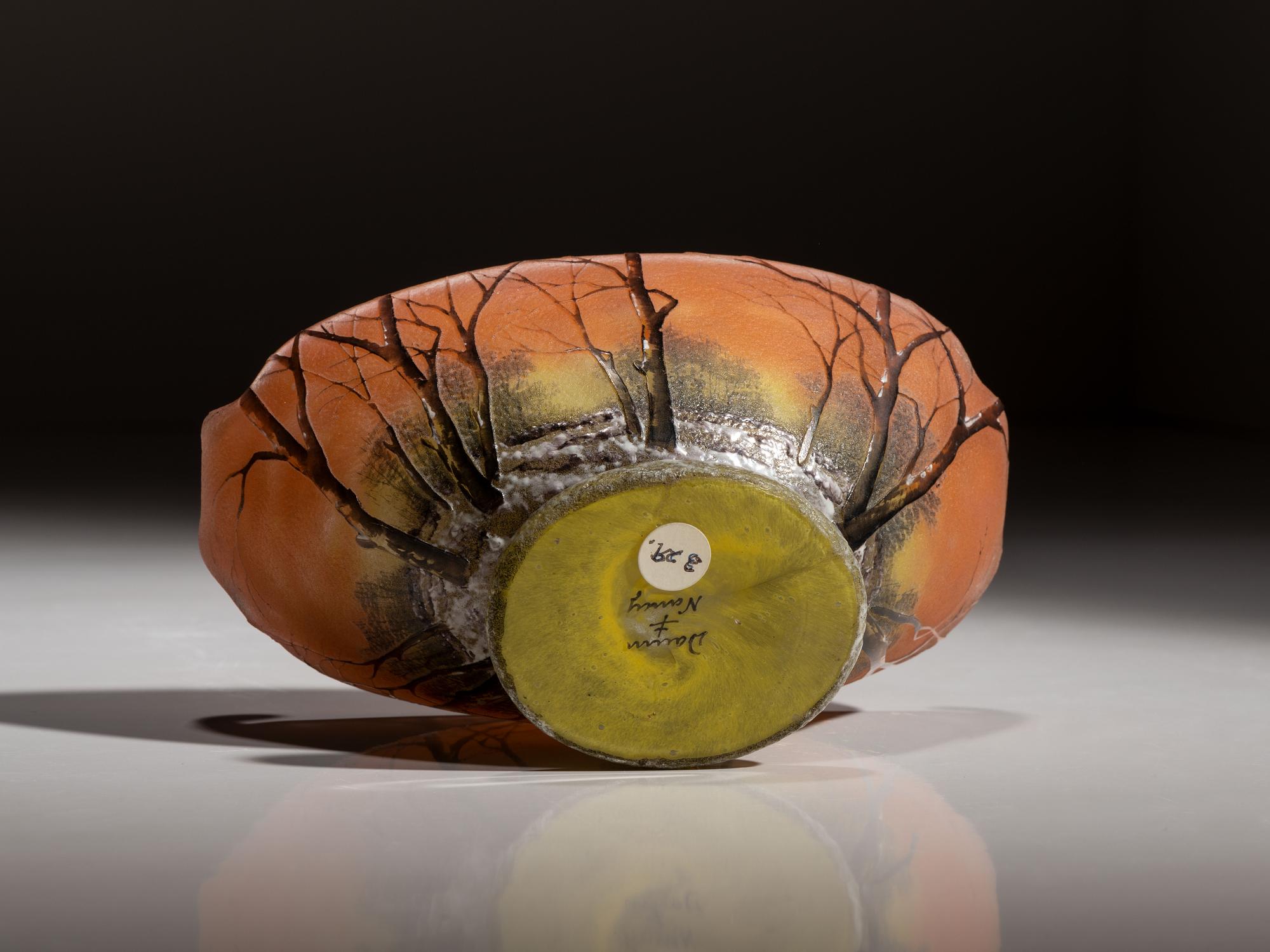 Winter Scene Footed Bowl