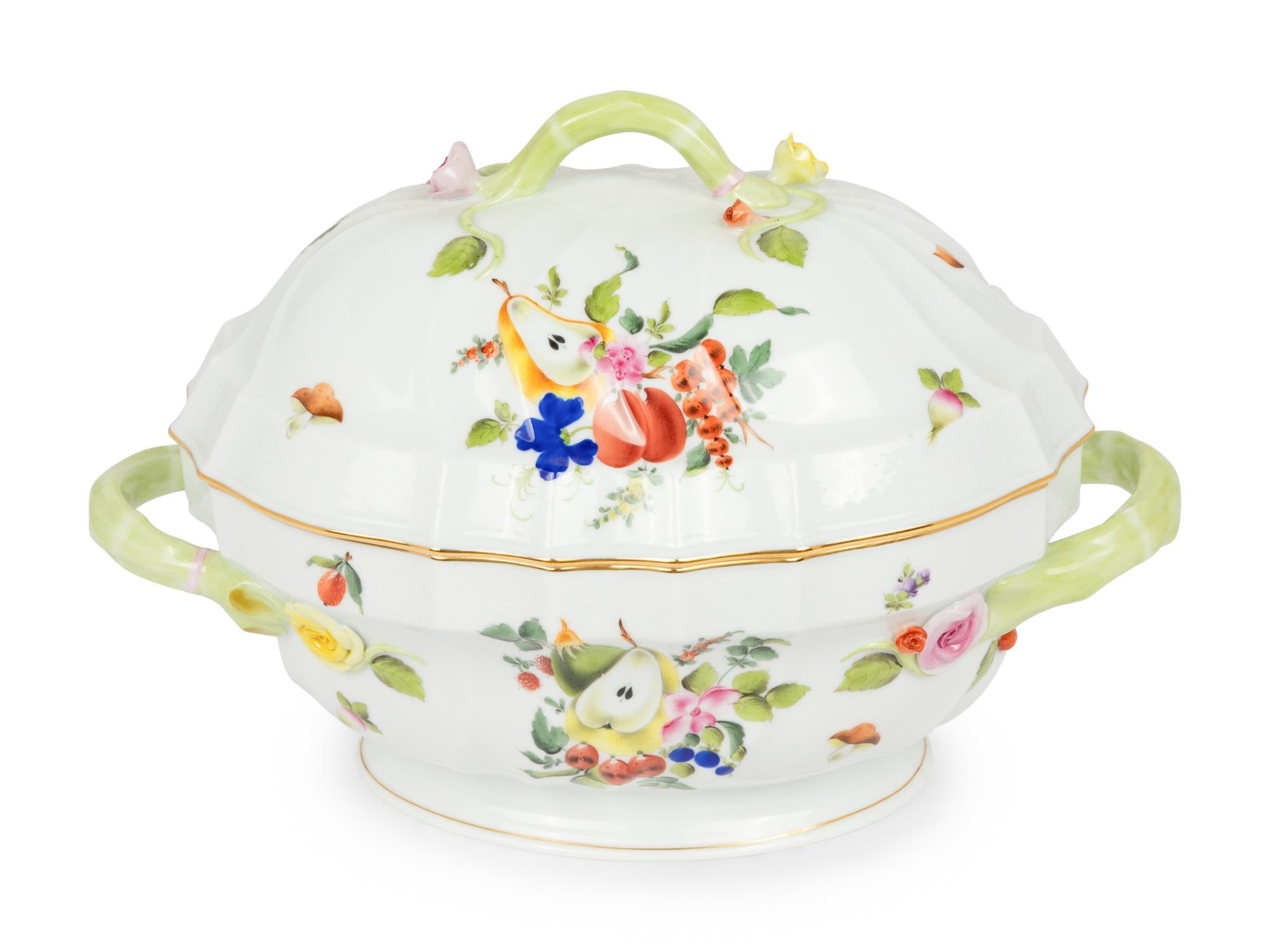 A Herend Porcelain Tureen