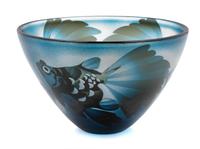 Paul Hoff, (Swedish, b. 1945), Bowl Kosta Boda, Sweden