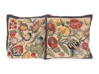 Three Sets of Needlepoint Pillows