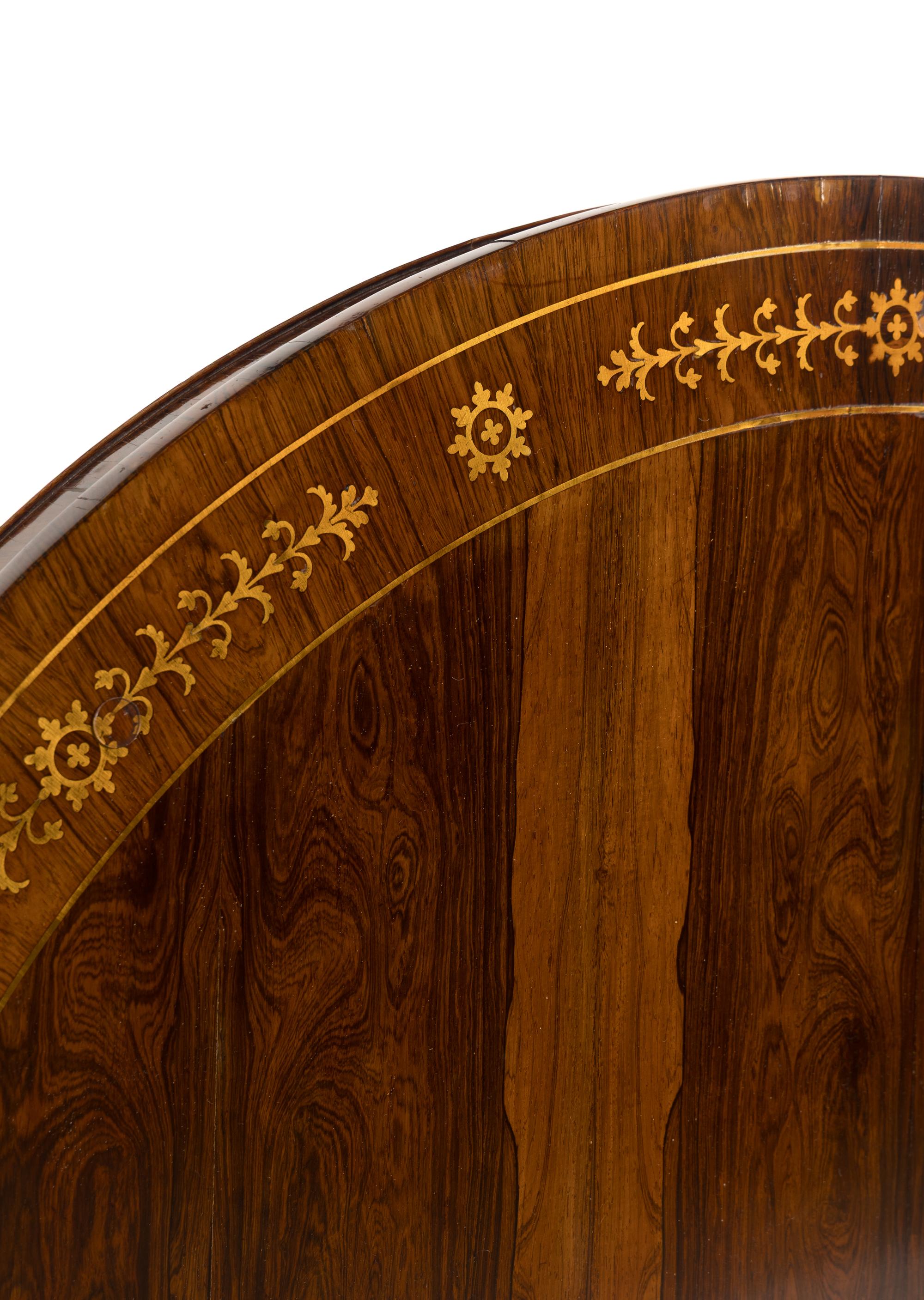 A Regency Rosewood Center Table