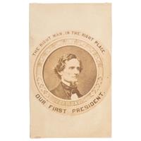 Jefferson Davis, Presidential Inauguration Medallion and CDV