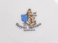 A Royal Tettau Porcelain Dresden Flowers Tea Service