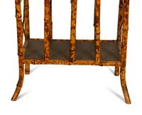 A Herter Brothers Style Bamboo Canterbury/Writing Desk