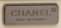 Chanel, Cream Python Flap Bag with Crocheted Trim