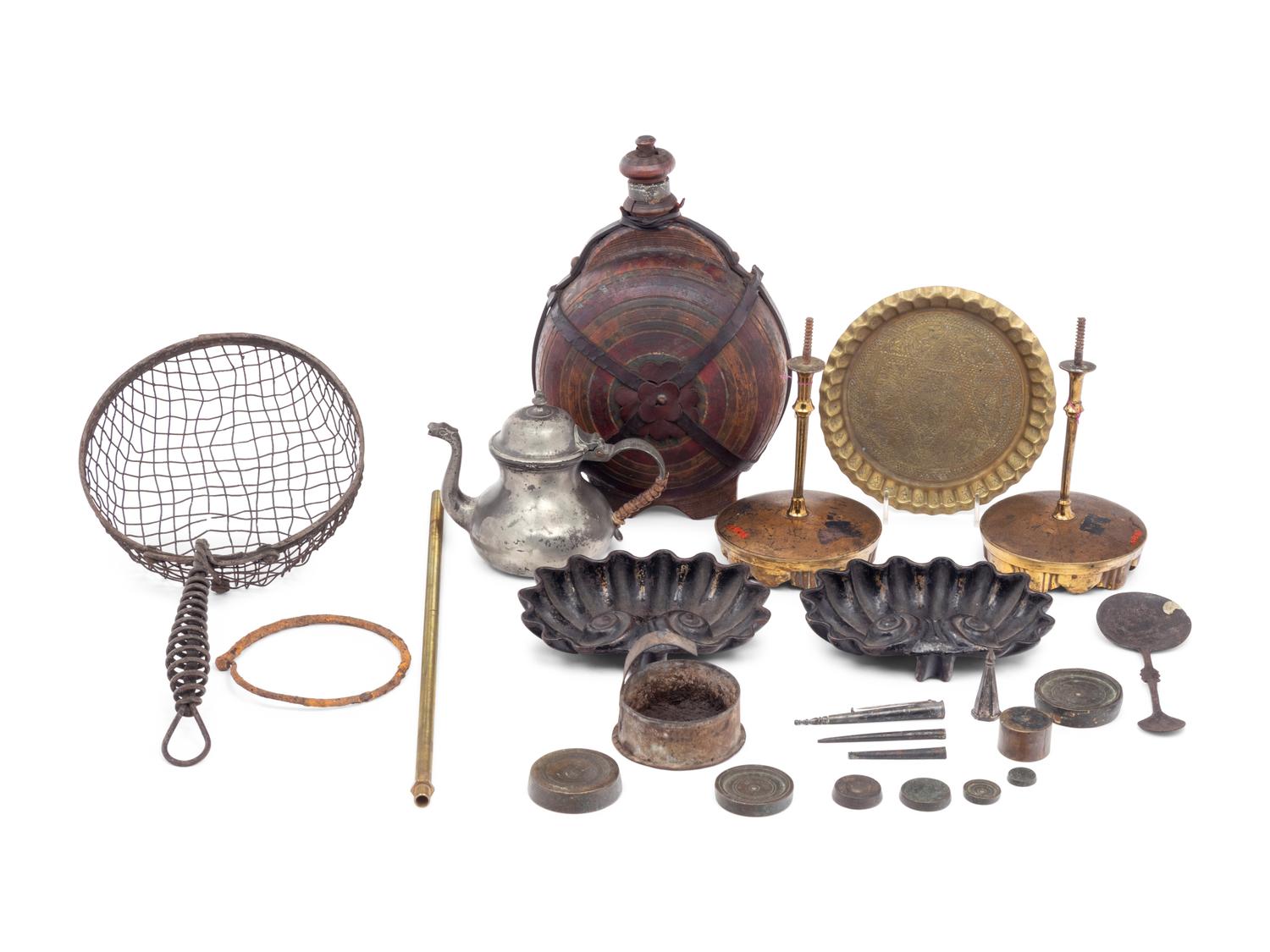 A Collection of Metal Decorative Articles