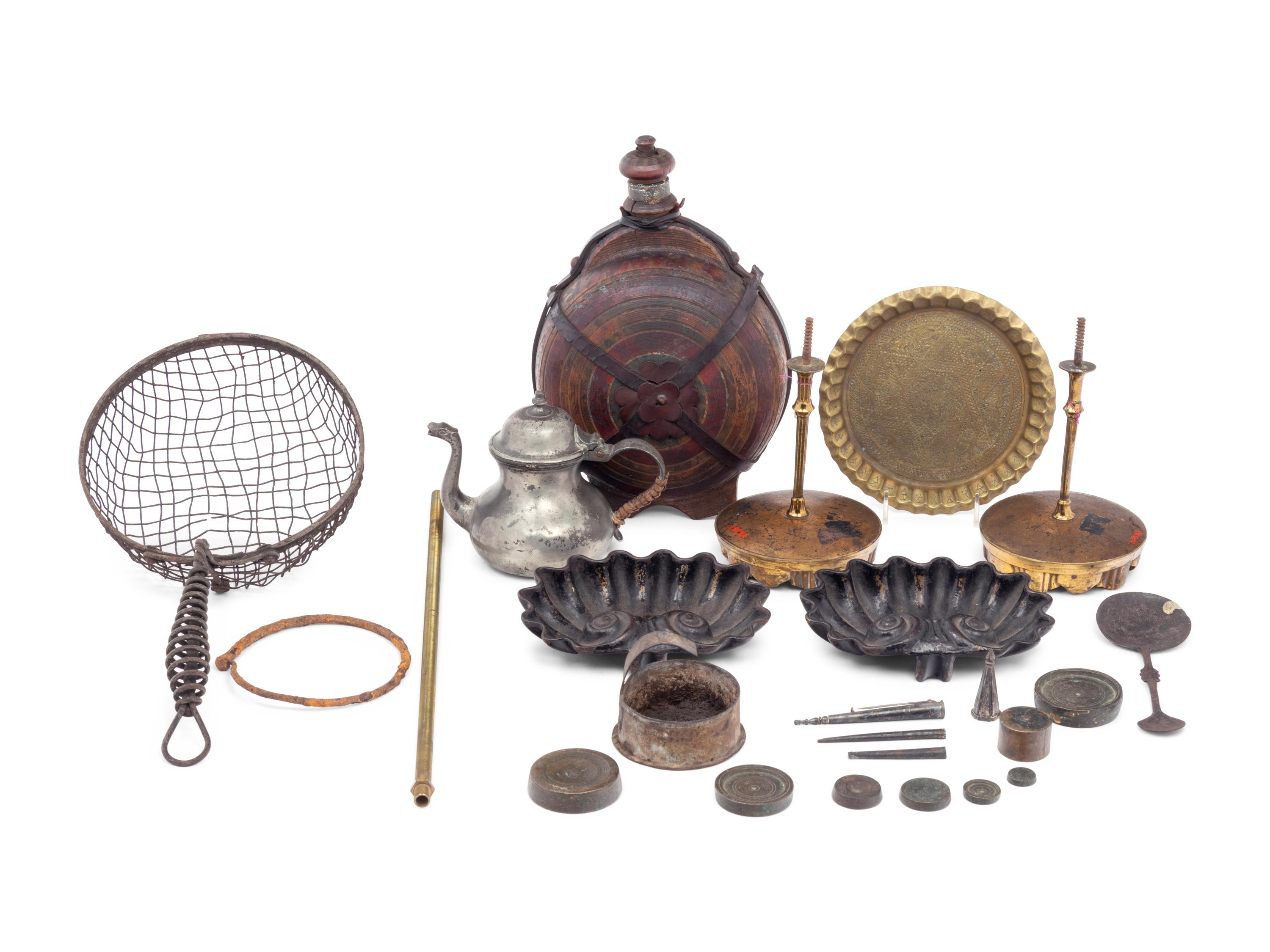 A Collection of Metal Decorative Articles