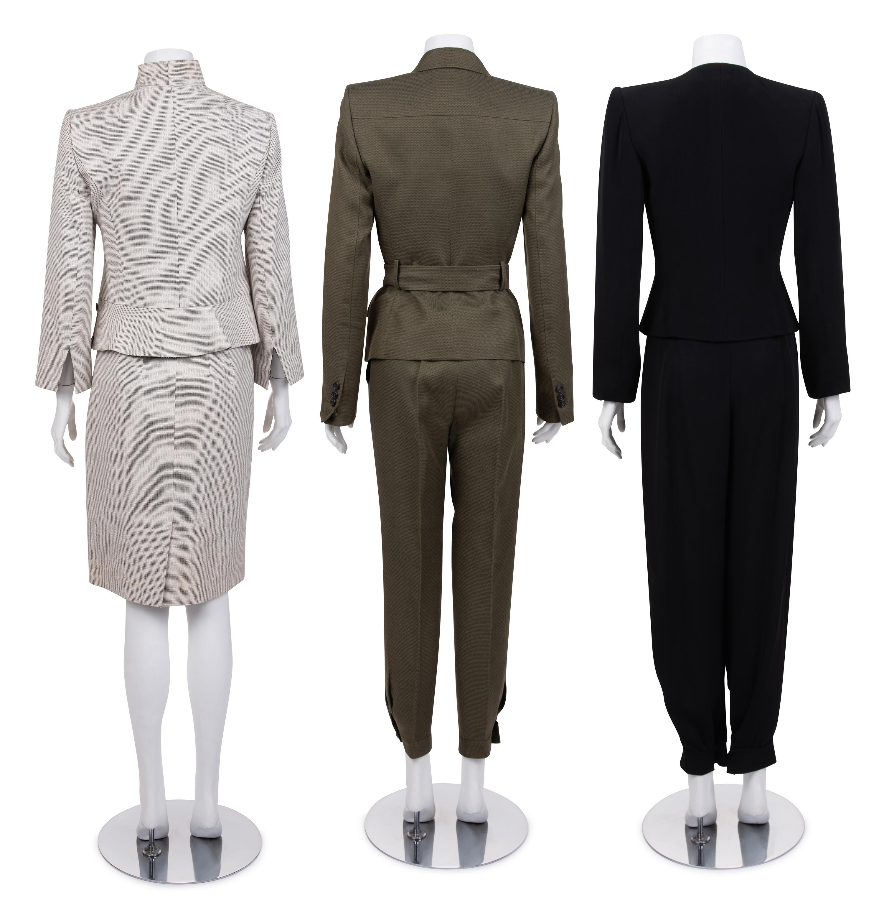 Three Yves Saint Laurent Rive Gauche Two-Piece Ensembles, 1990-2000s
