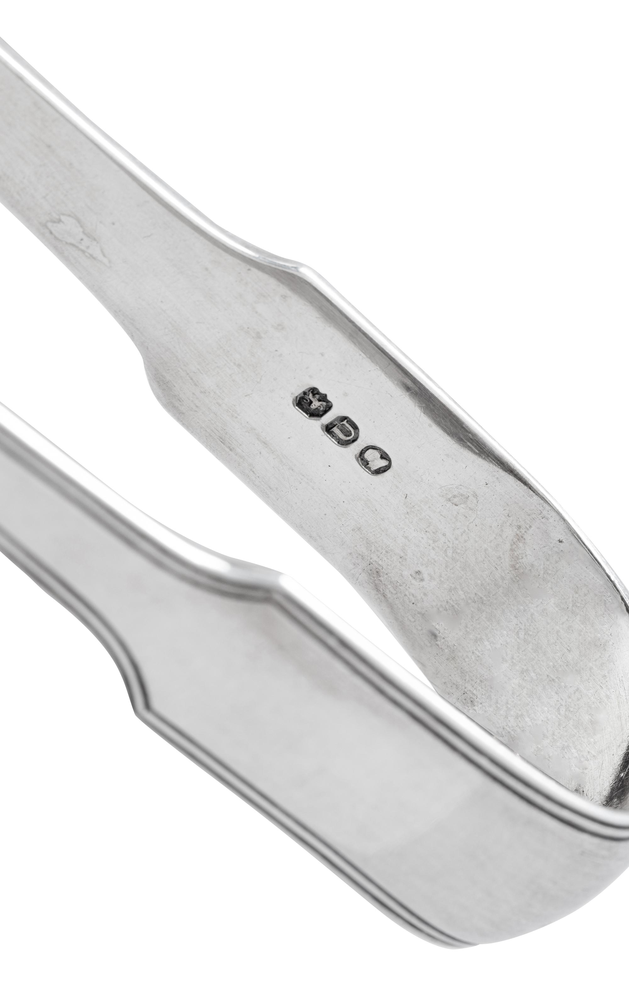 Two Silver Asparagus Tongs