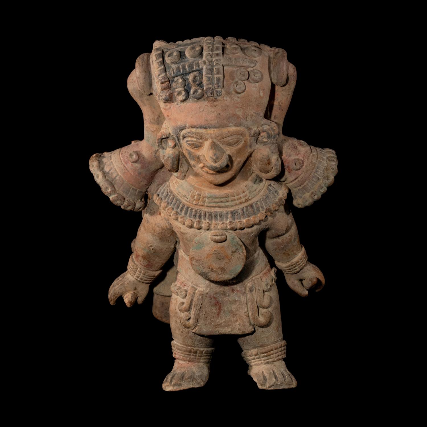A Jamacoaque Terracotta Figural Vessel