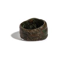 A Roman Iron and Red Jasper Finger Ring with a Goat