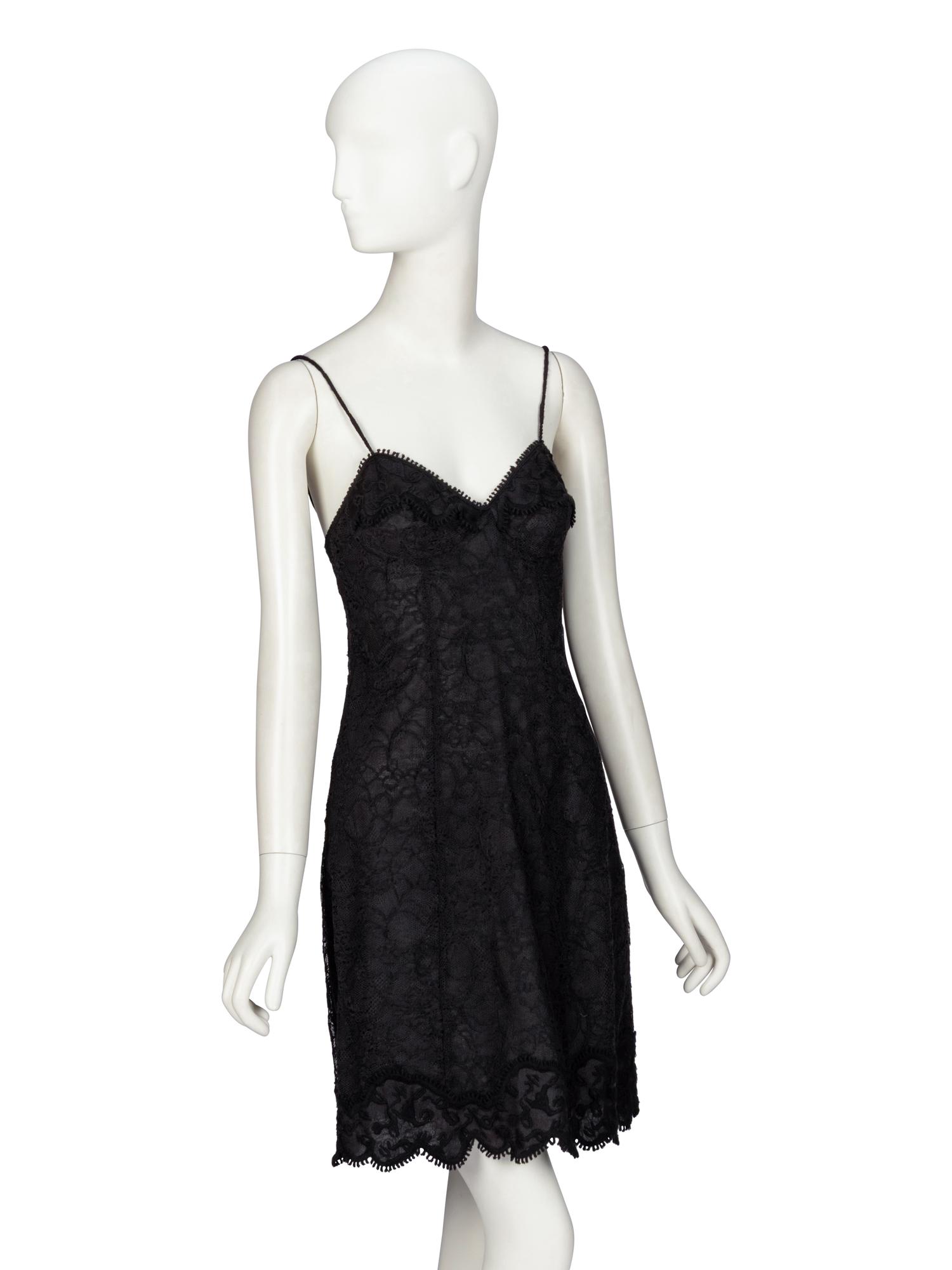Rochas, Black Lace Slip Dress [ARO]